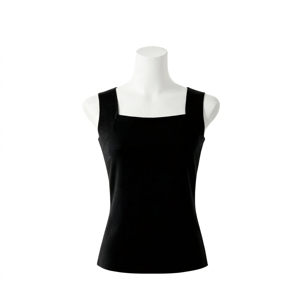 Black - Built-In Bra Comfort Shaper Tank