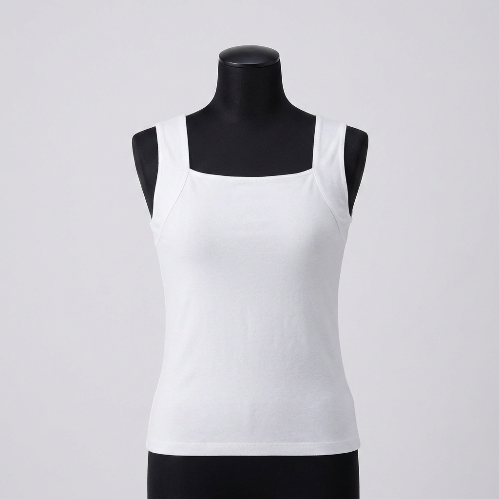 White - Built-In Bra Comfort Shaper Tank